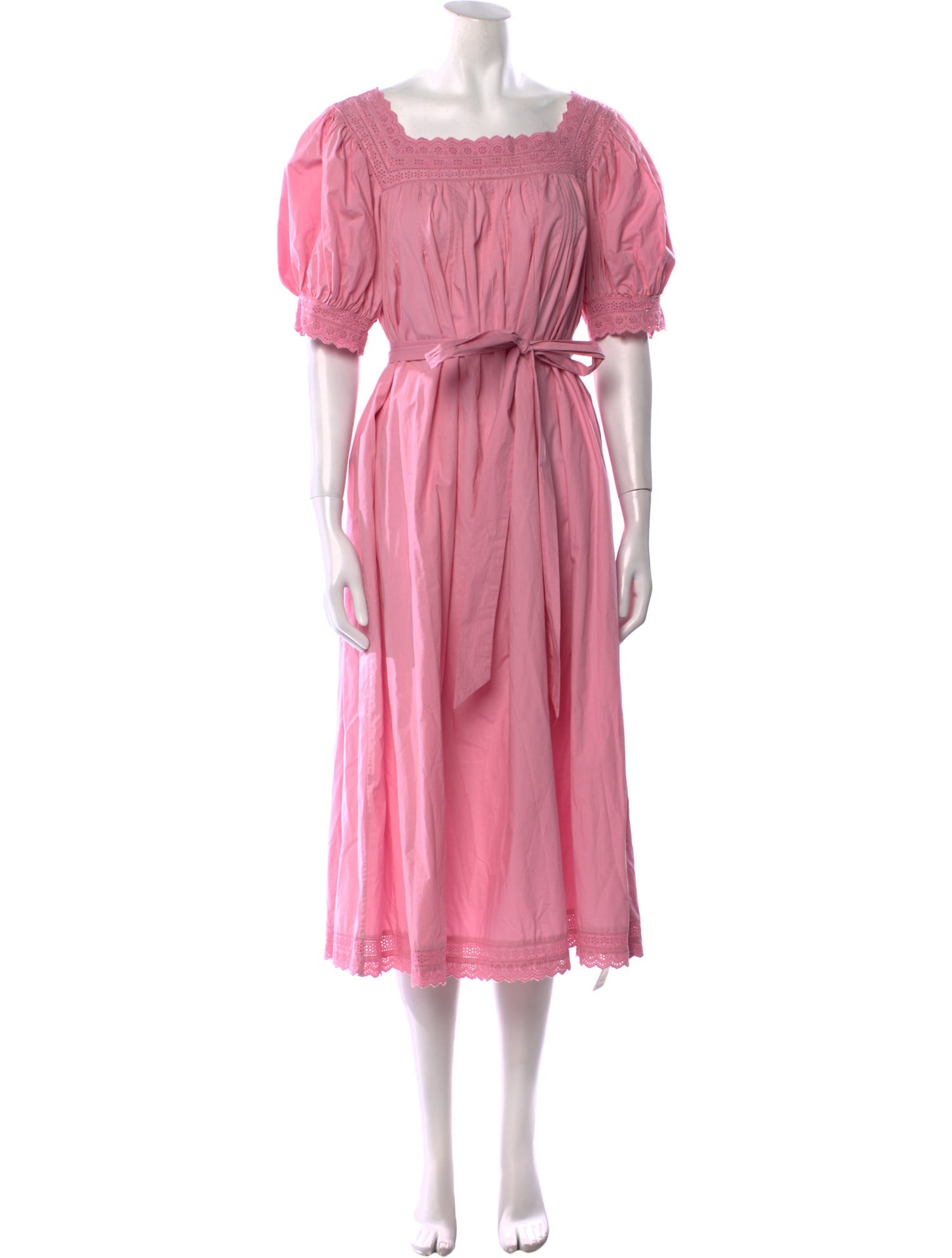 DÔEN Square Neckline Midi Length Dress