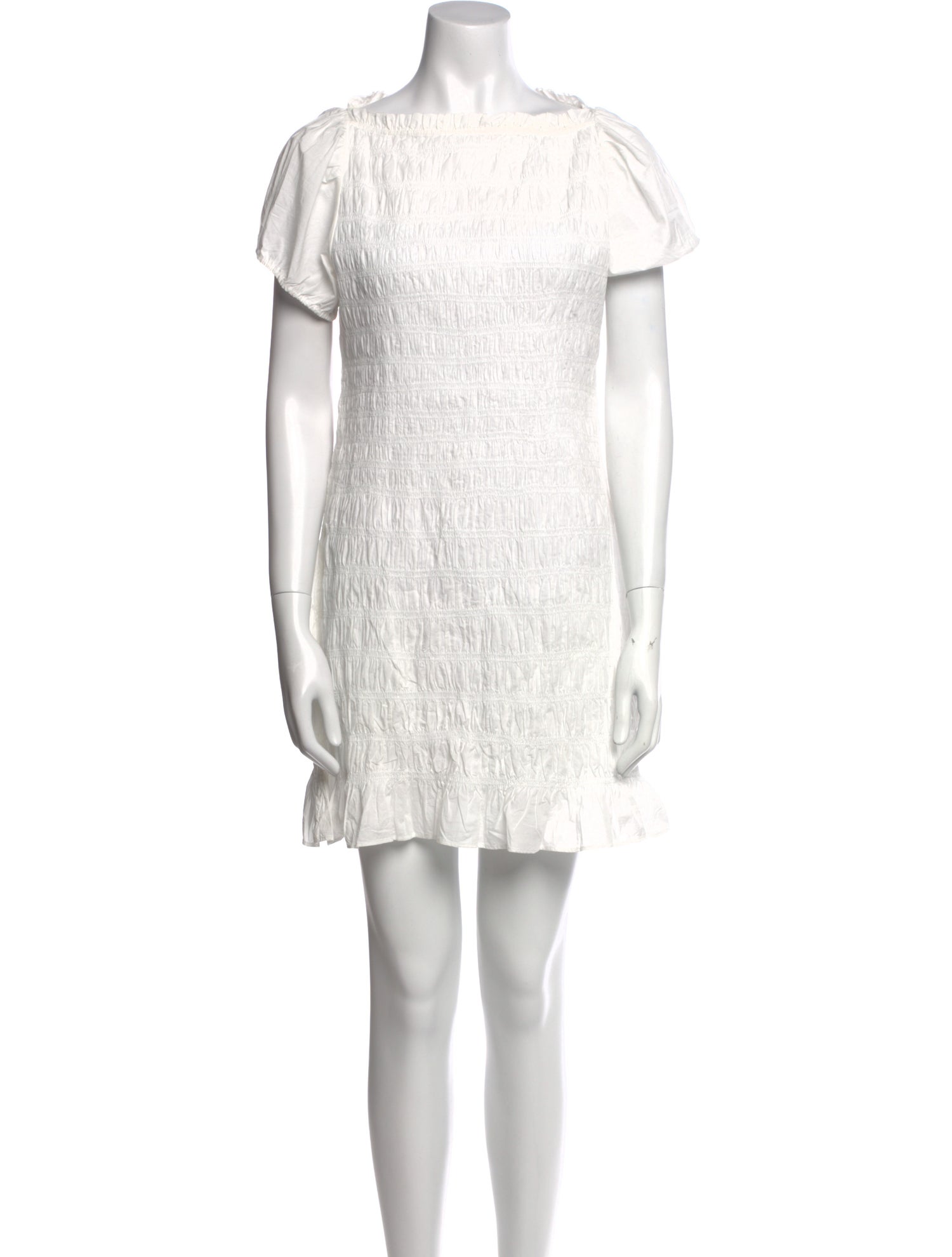 DÔEN Bateau Neckline Mini Dress