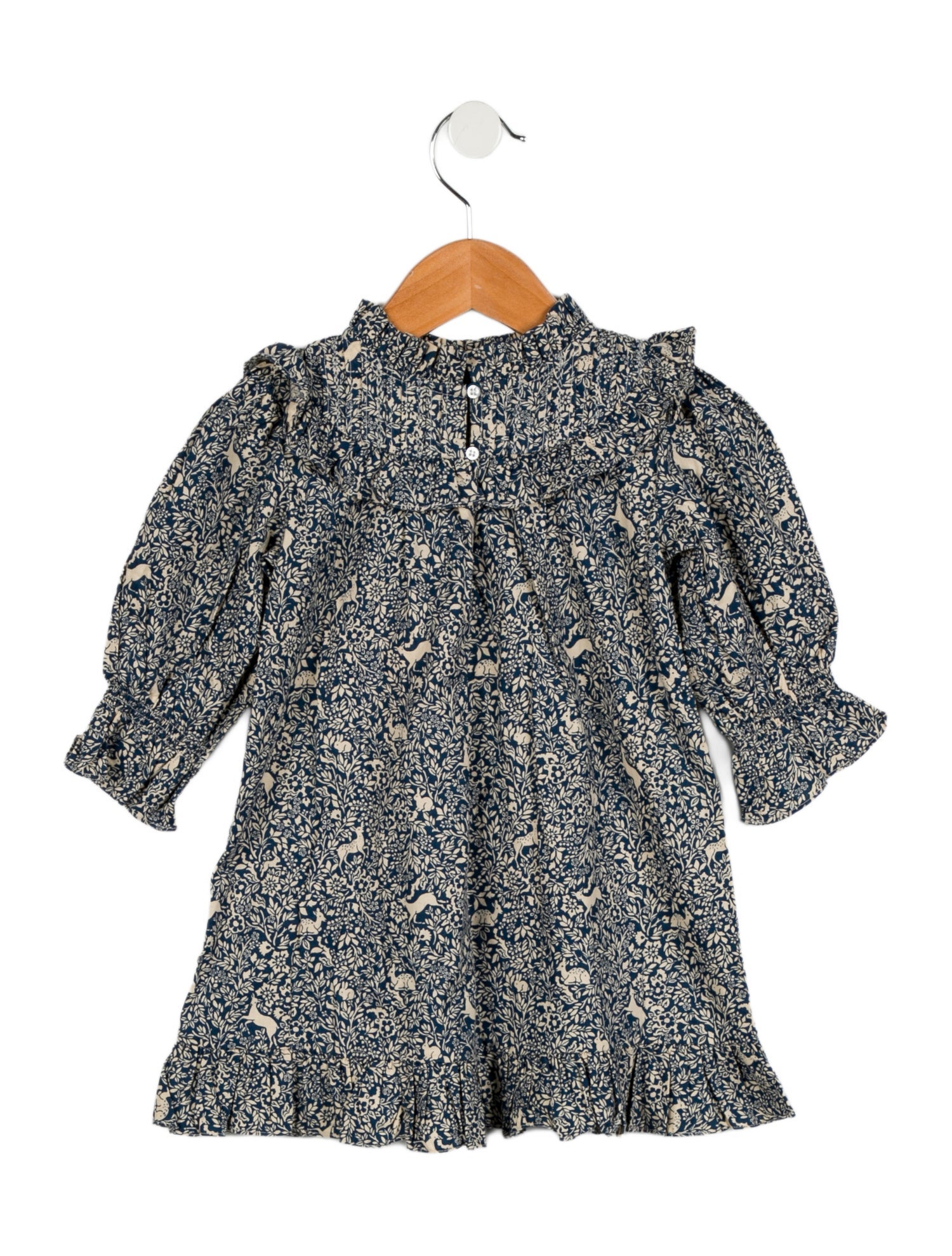 DÔEN Toddler Girls' Printed Long Sleeve Dress w/Tags