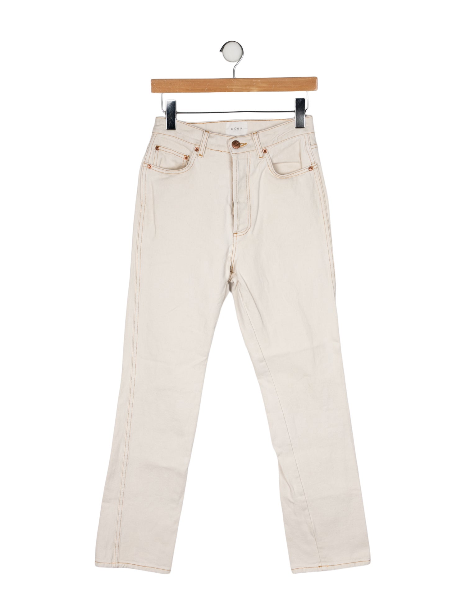 DÔEN High-Rise Straight Leg Jeans
