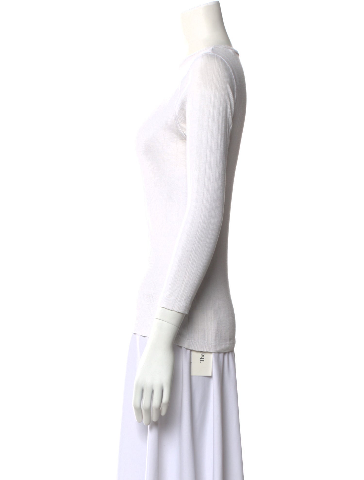 DÔEN Scoop Neck Three-Quarter Sleeve Top