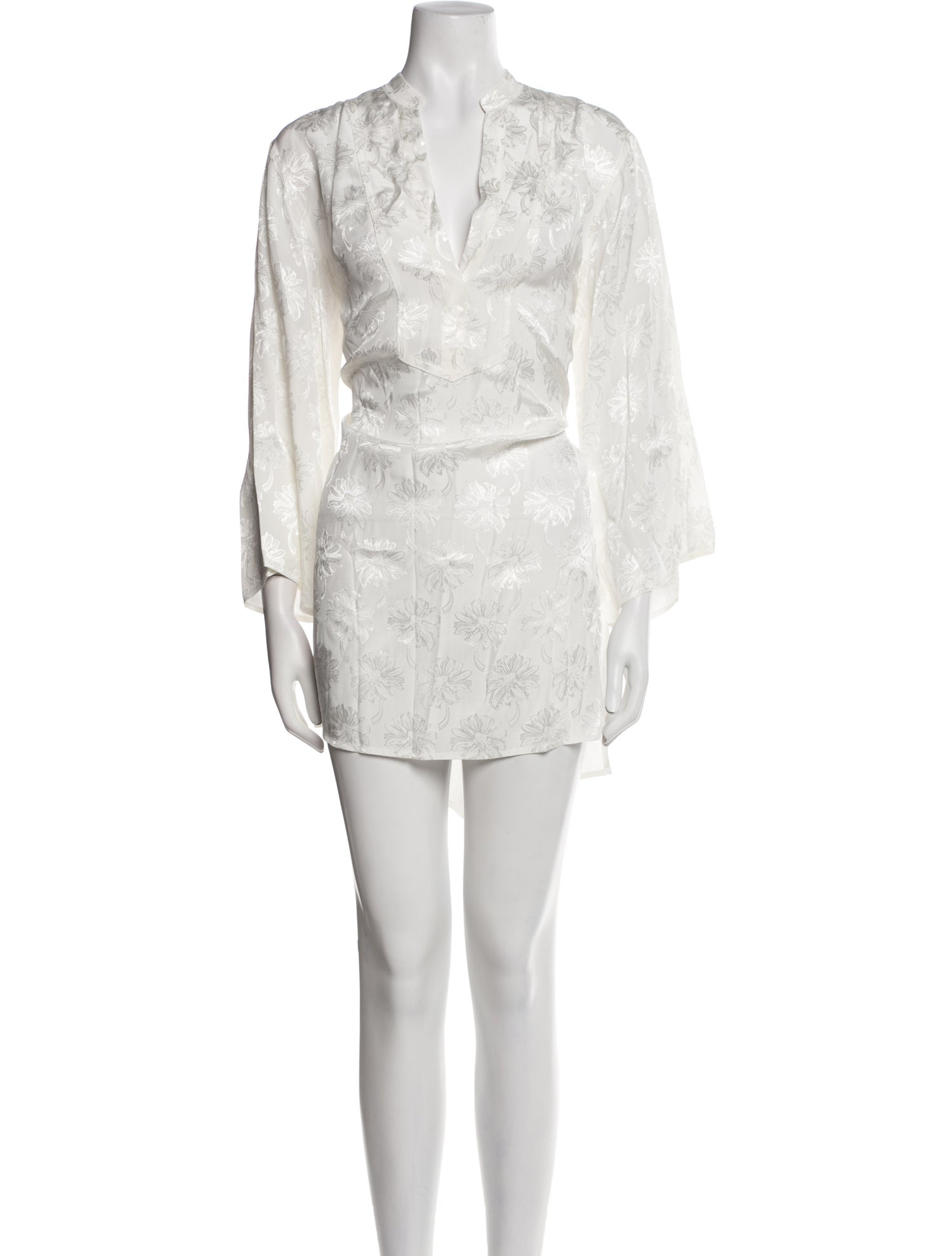 DÔEN V-Neck Mini Dress