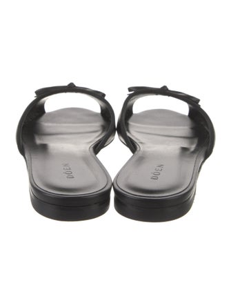 DÔEN Leather Bow Accents Slides