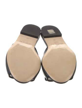 DÔEN Leather Bow Accents Slides