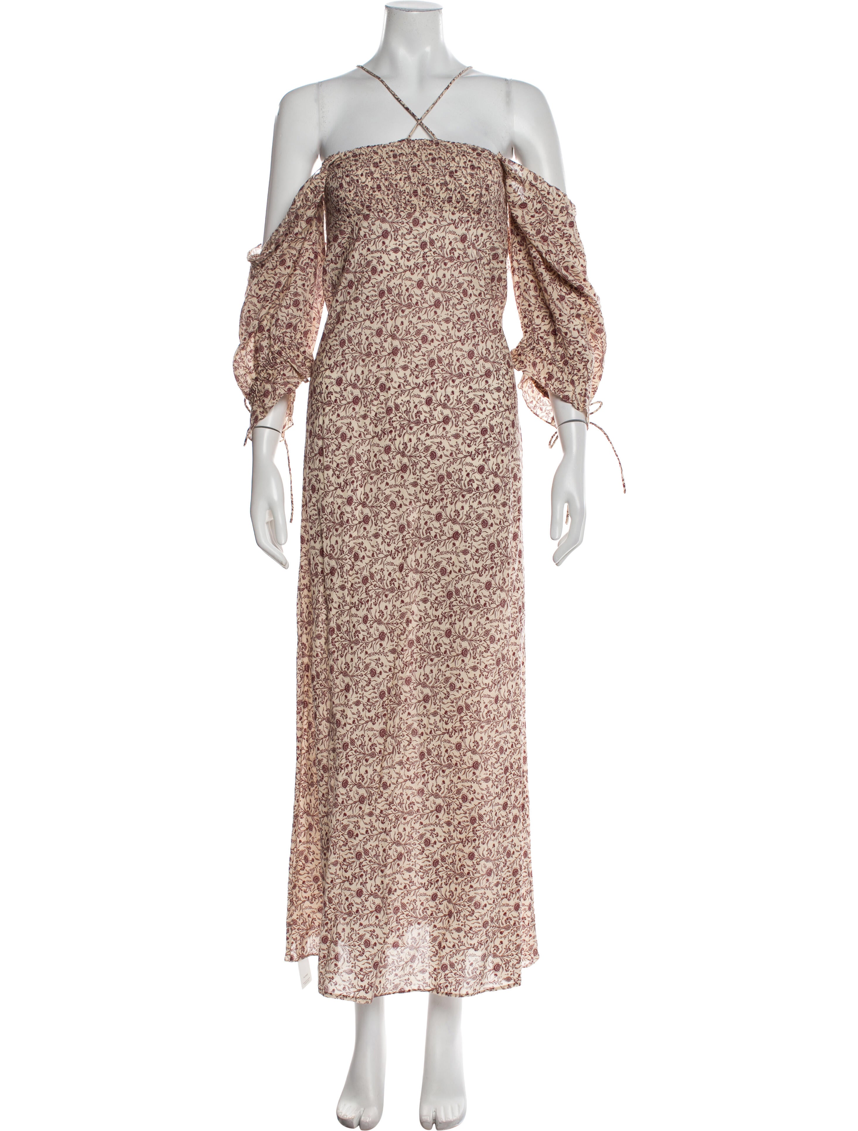 DÔEN Floral Print Long Dress
