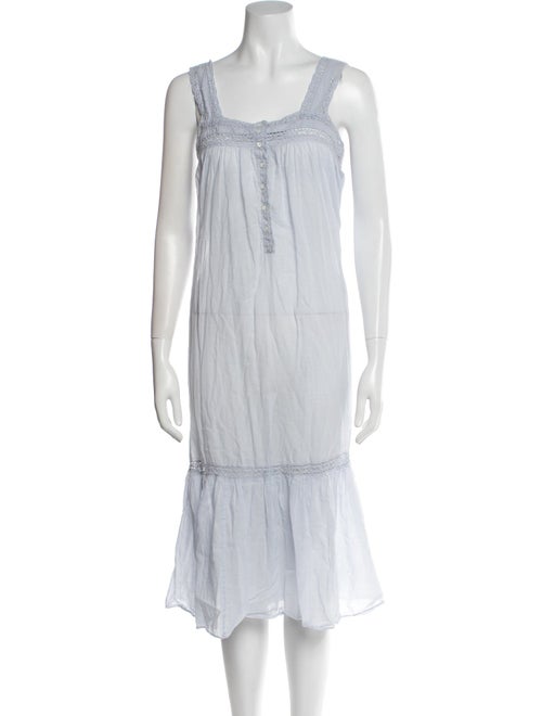 DÔEN Square Neckline Midi Length Dress