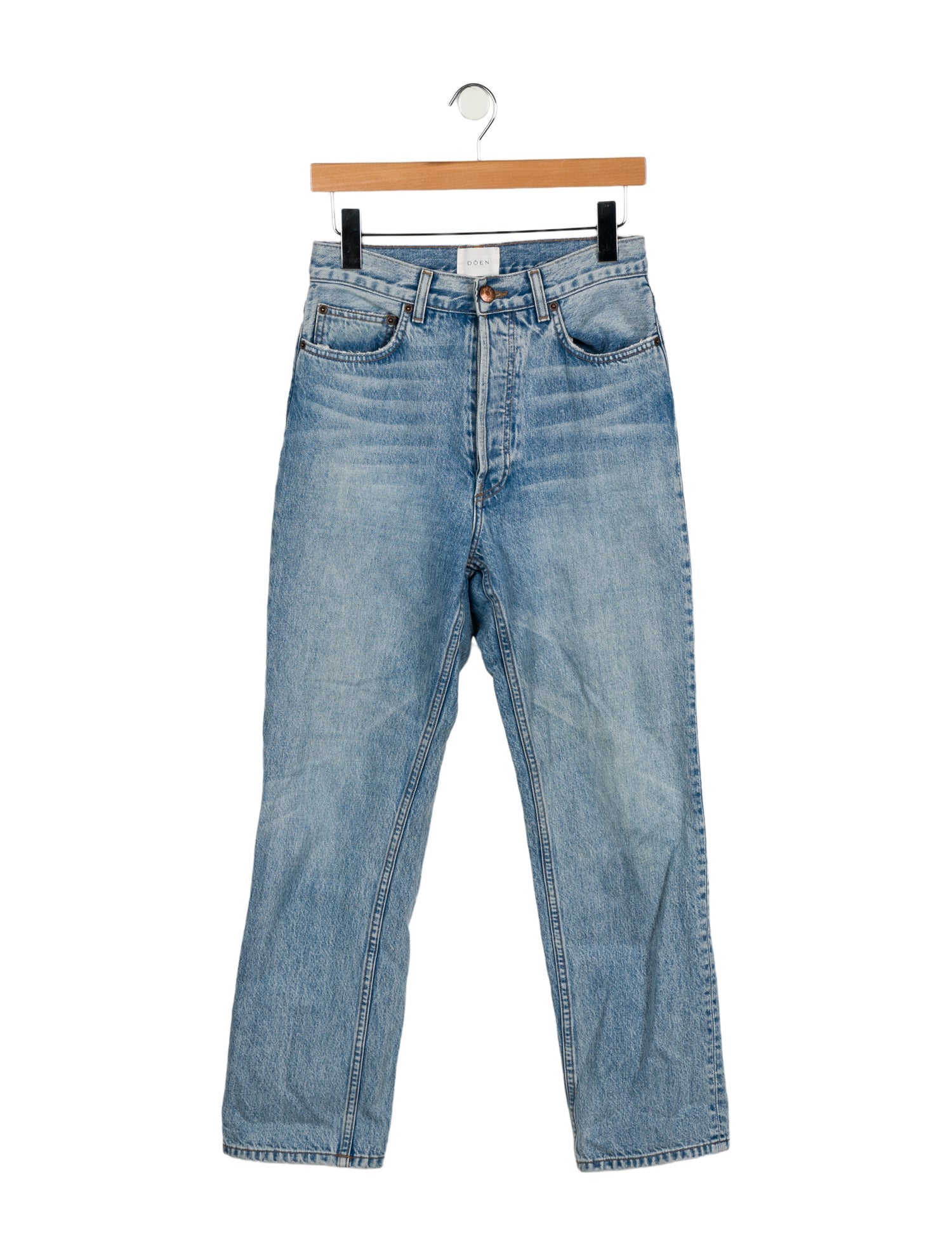 DÔEN High-Rise Straight Leg Jeans
