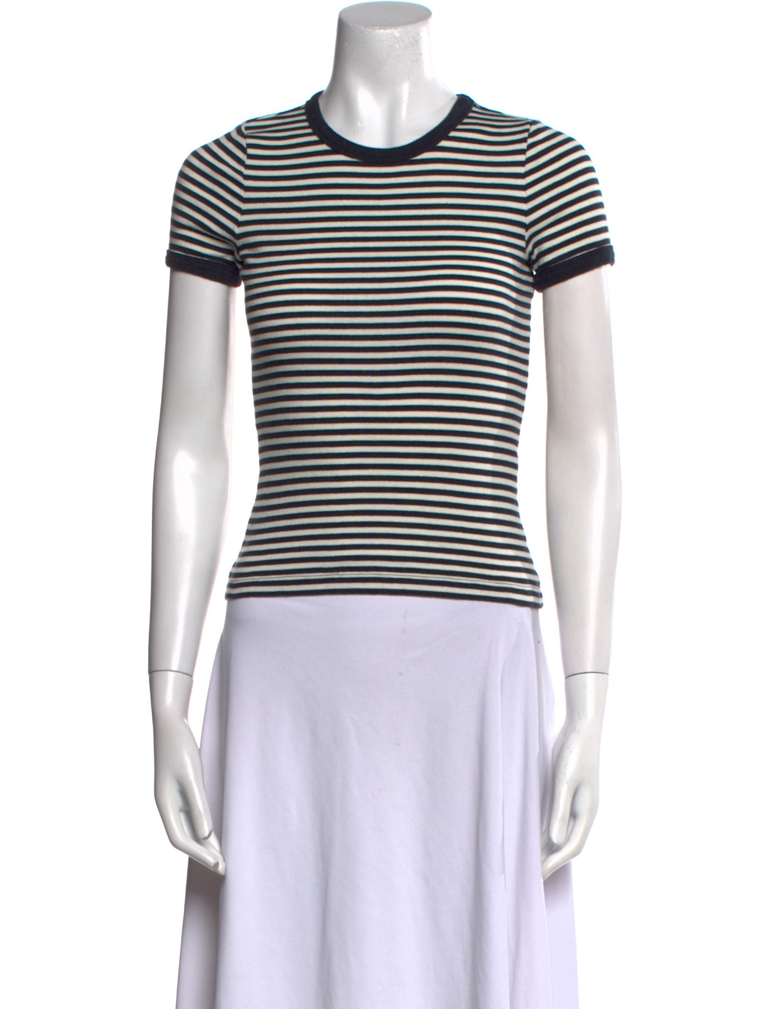 DÔEN Striped Crew Neck T-Shirt