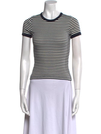 DÔEN Striped Crew Neck T-Shirt
