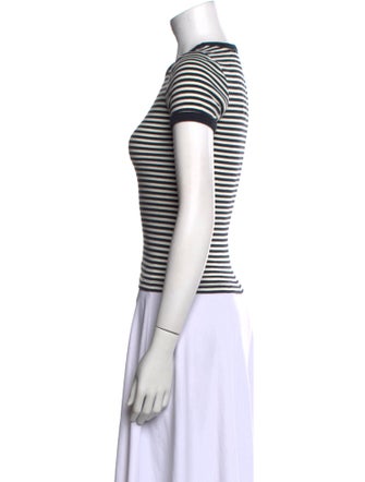 DÔEN Striped Crew Neck T-Shirt