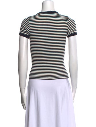 DÔEN Striped Crew Neck T-Shirt