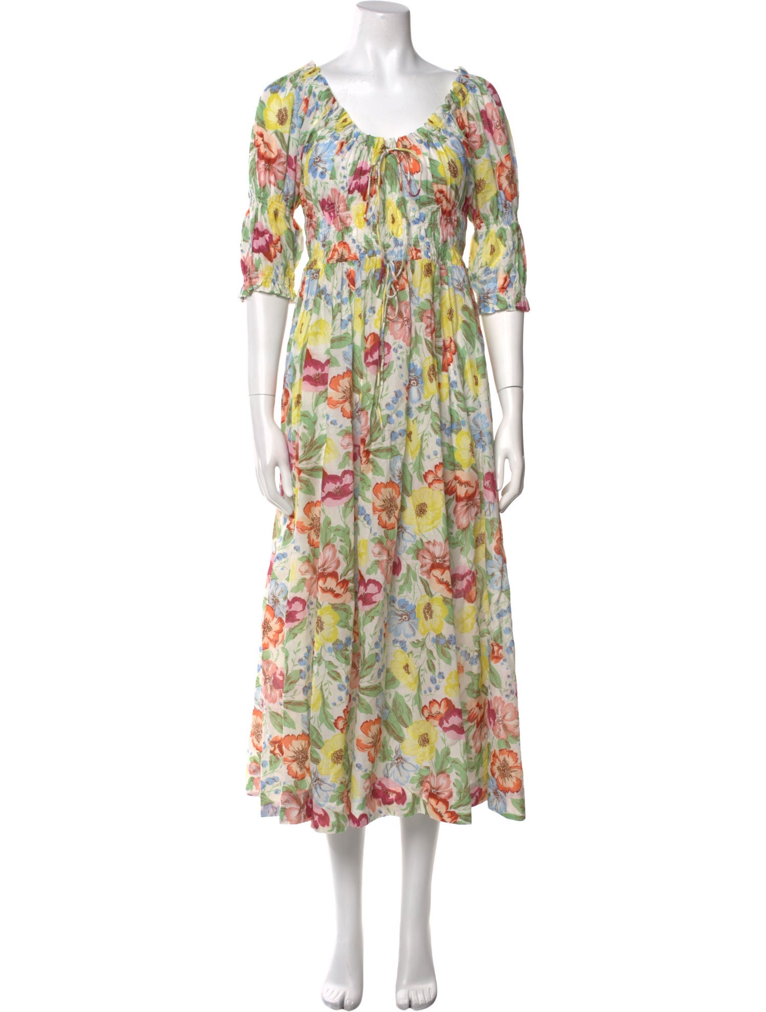 DÔEN Floral Print Long Dress