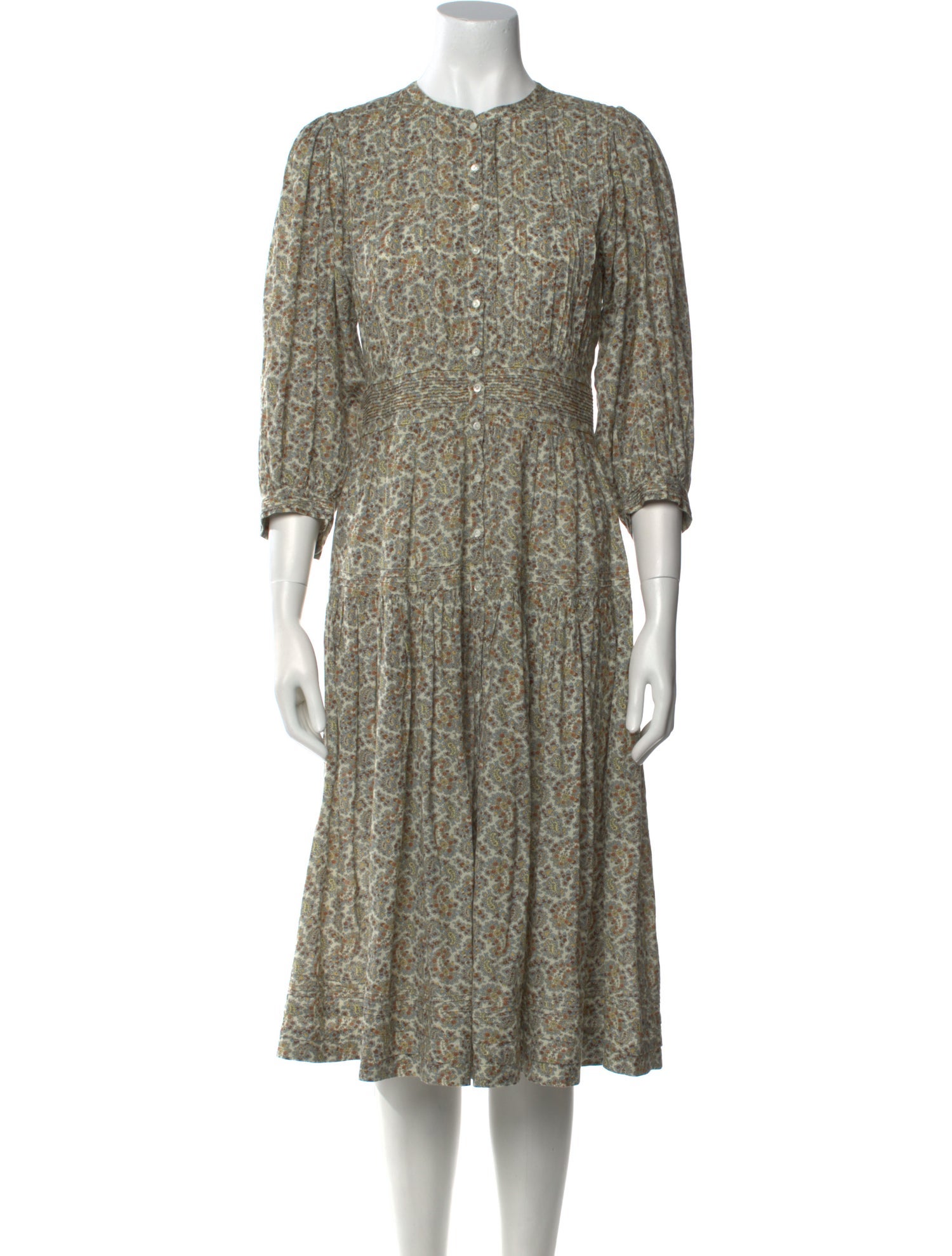 DÔEN Printed Midi Length Dress