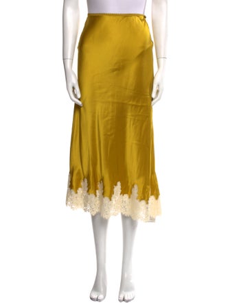DÔEN Silk Midi Length Skirt