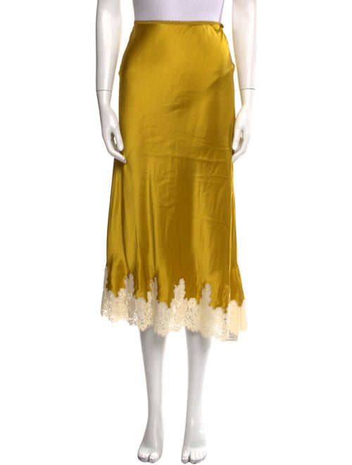 DÔEN Silk Midi Length Skirt
