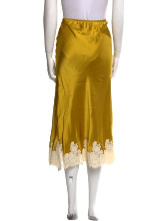 DÔEN Silk Midi Length Skirt
