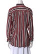 DÔEN Striped Long Sleeve Button-Up Top