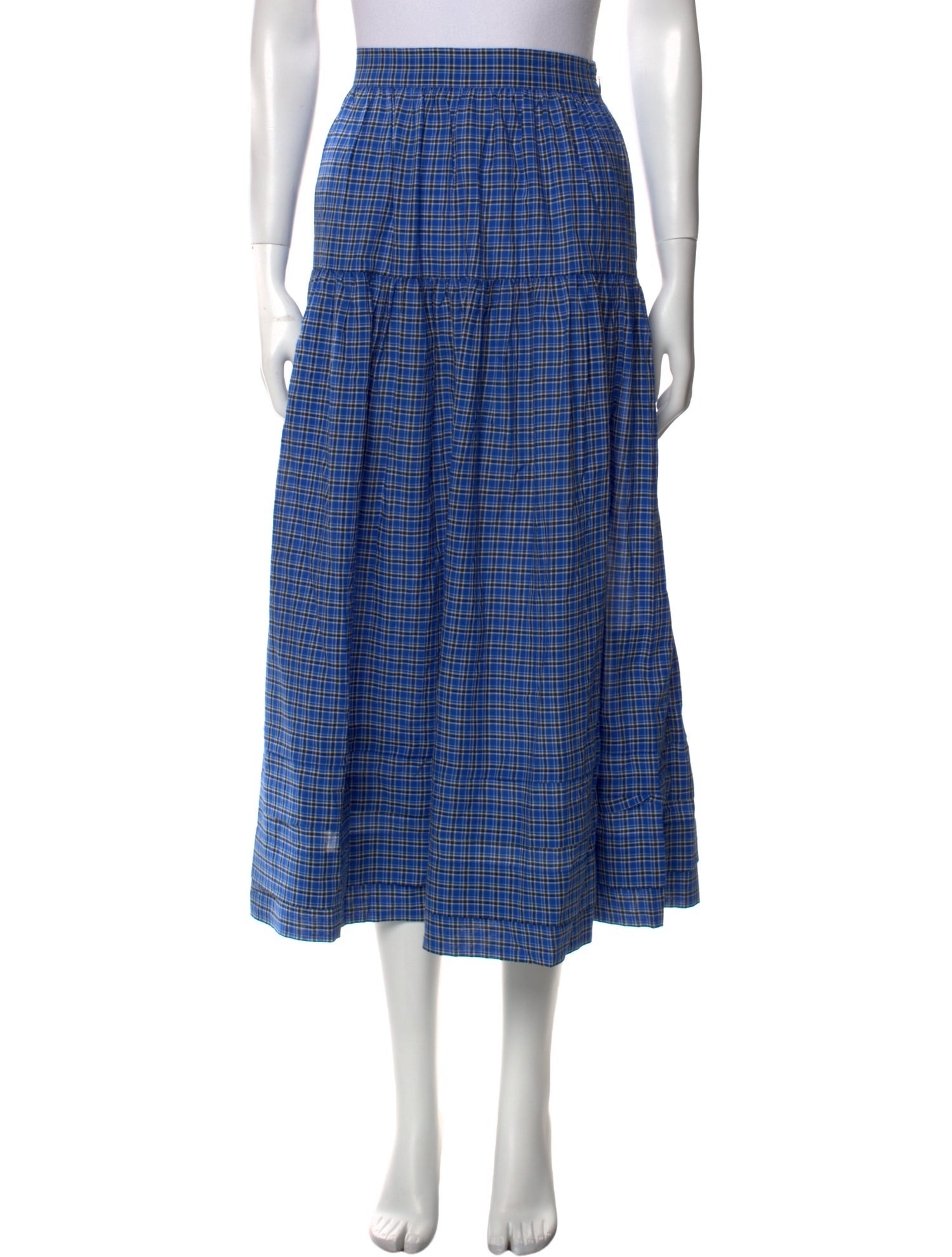 DÔEN Silk Midi Length Skirt