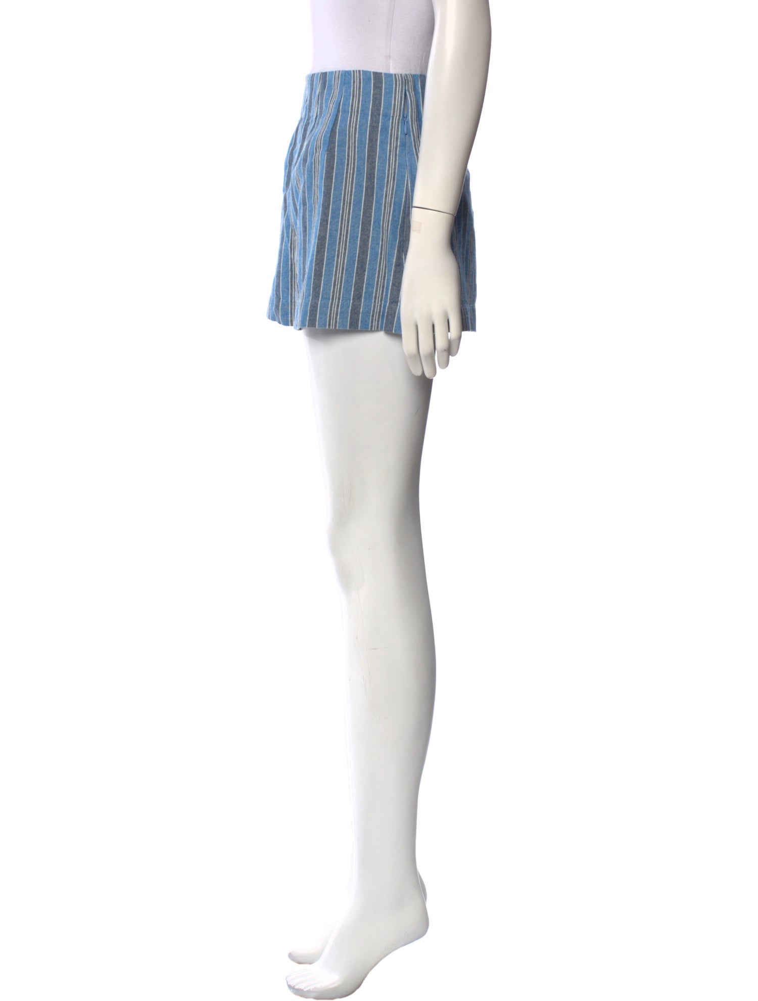 DÔEN Striped Mini Shorts