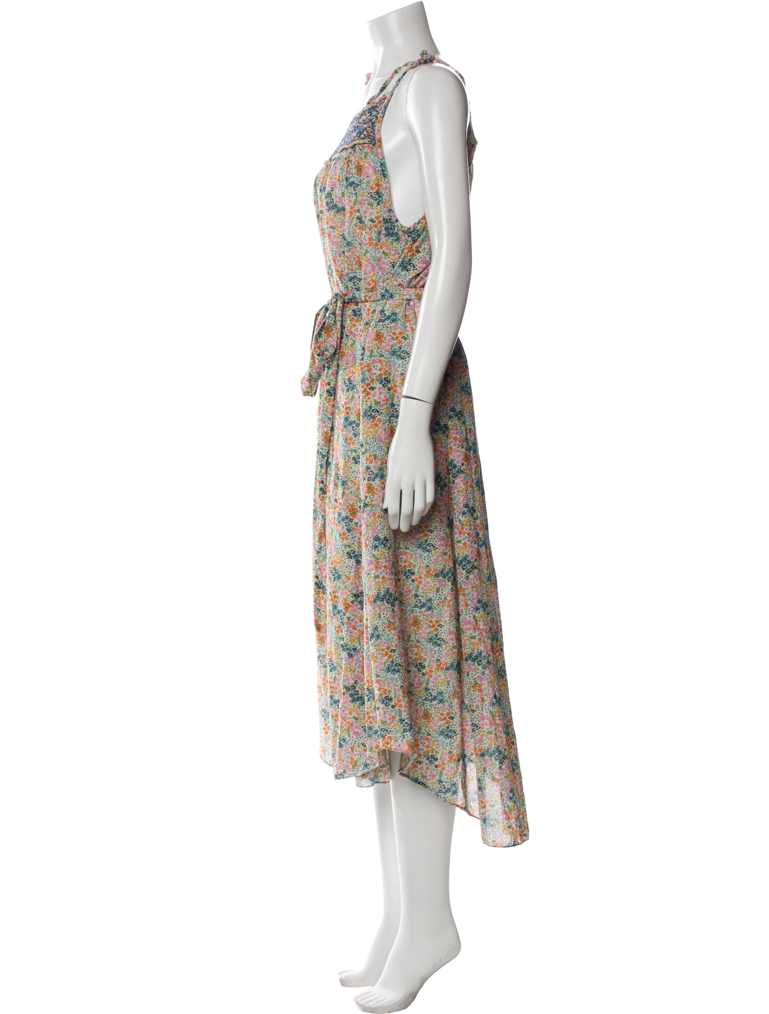 DÔEN Floral Print Long Dress