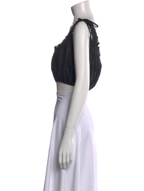 DÔEN Silk Square Neckline Crop Top