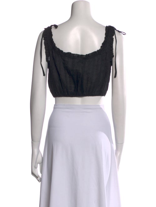 DÔEN Silk Square Neckline Crop Top