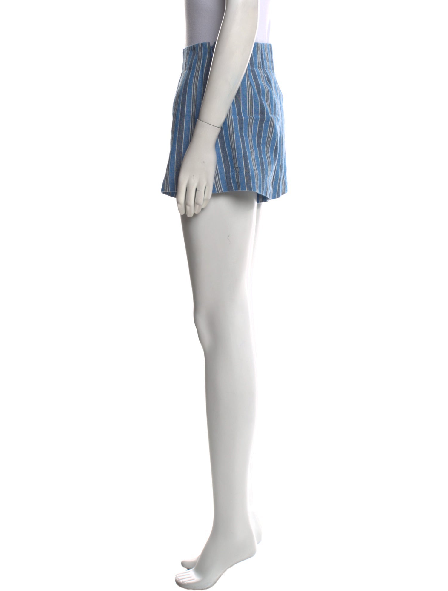 DÔEN Striped Mini Shorts