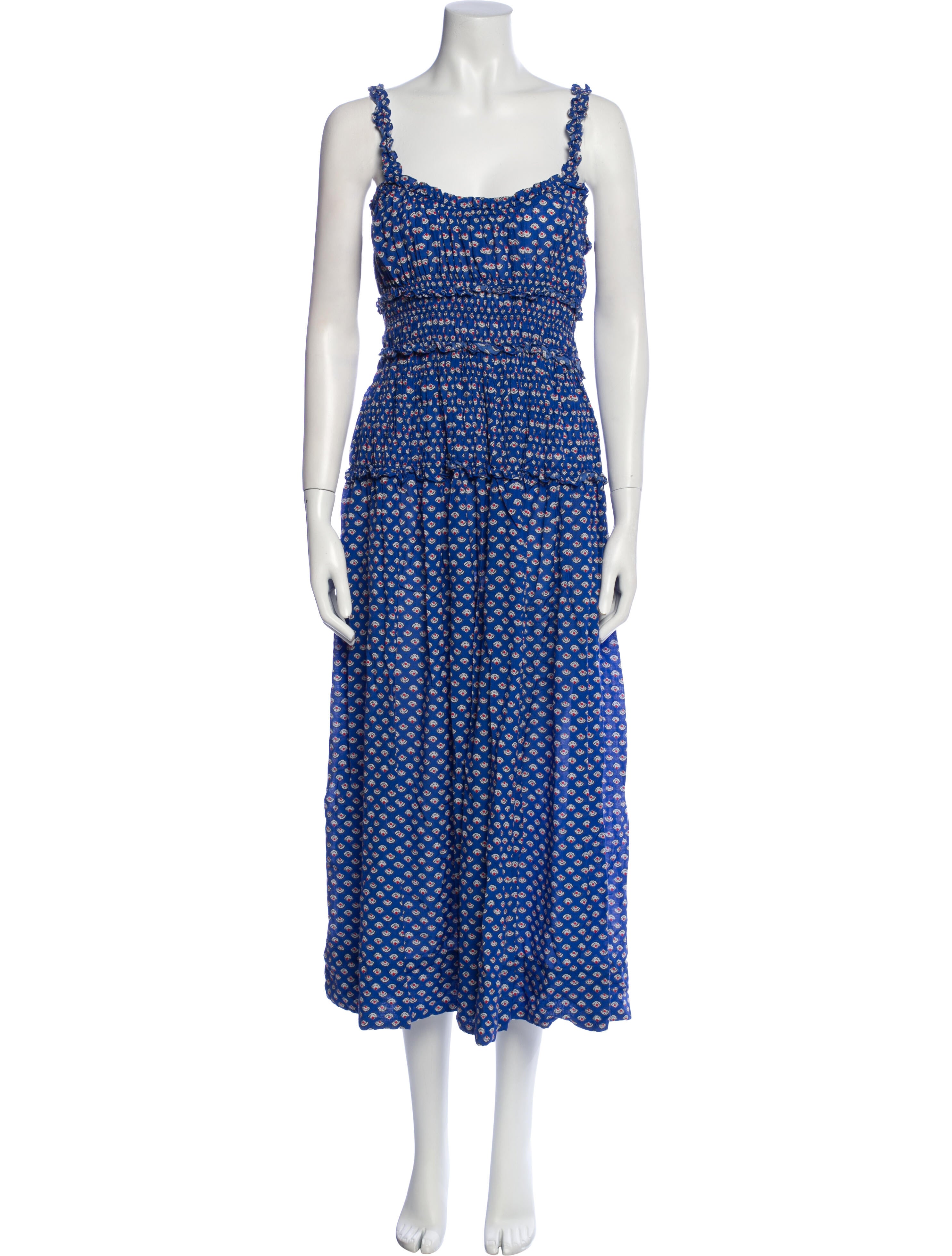 DÔEN Printed Midi Length Dress