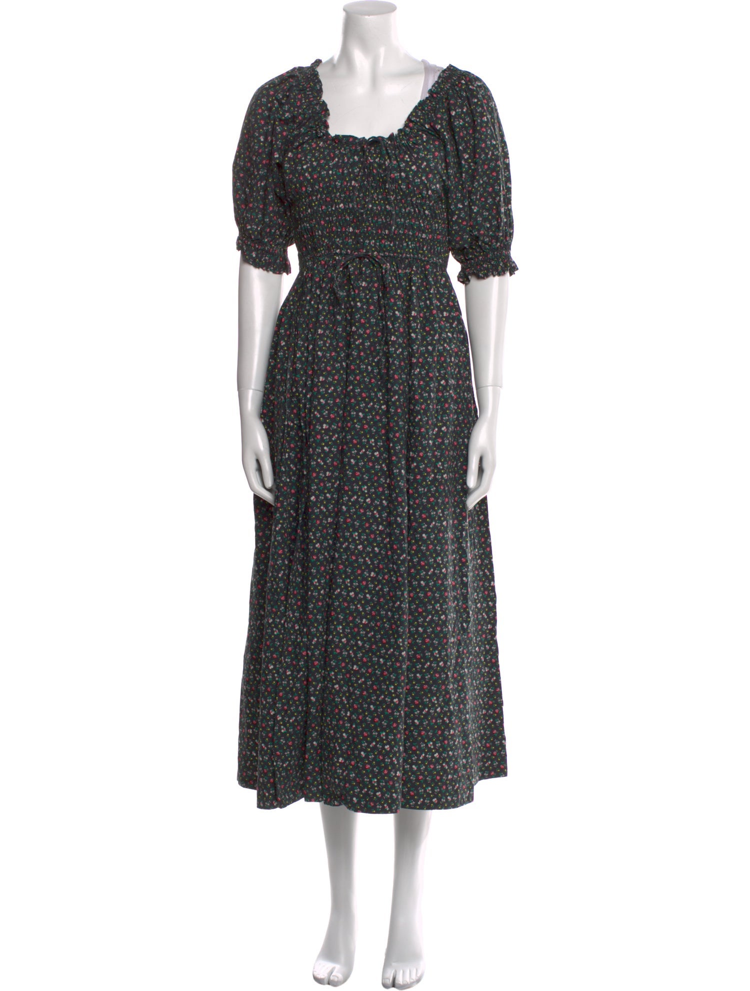 DÔEN Floral Print Long Dress