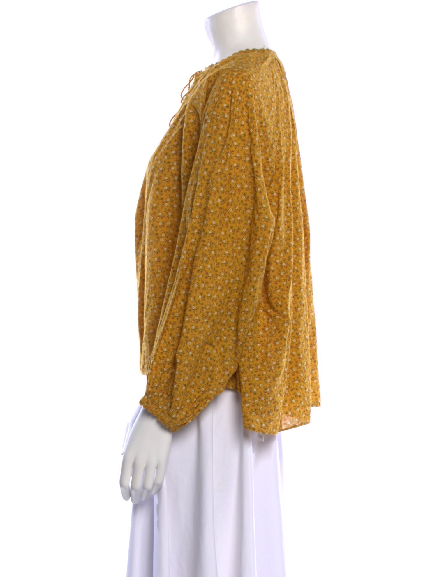 DÔEN Crew Neck Long Sleeve Blouse w/ Tags