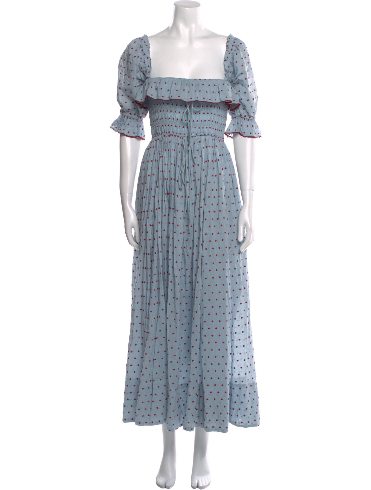 DÔEN Floral Print Midi Length Dress