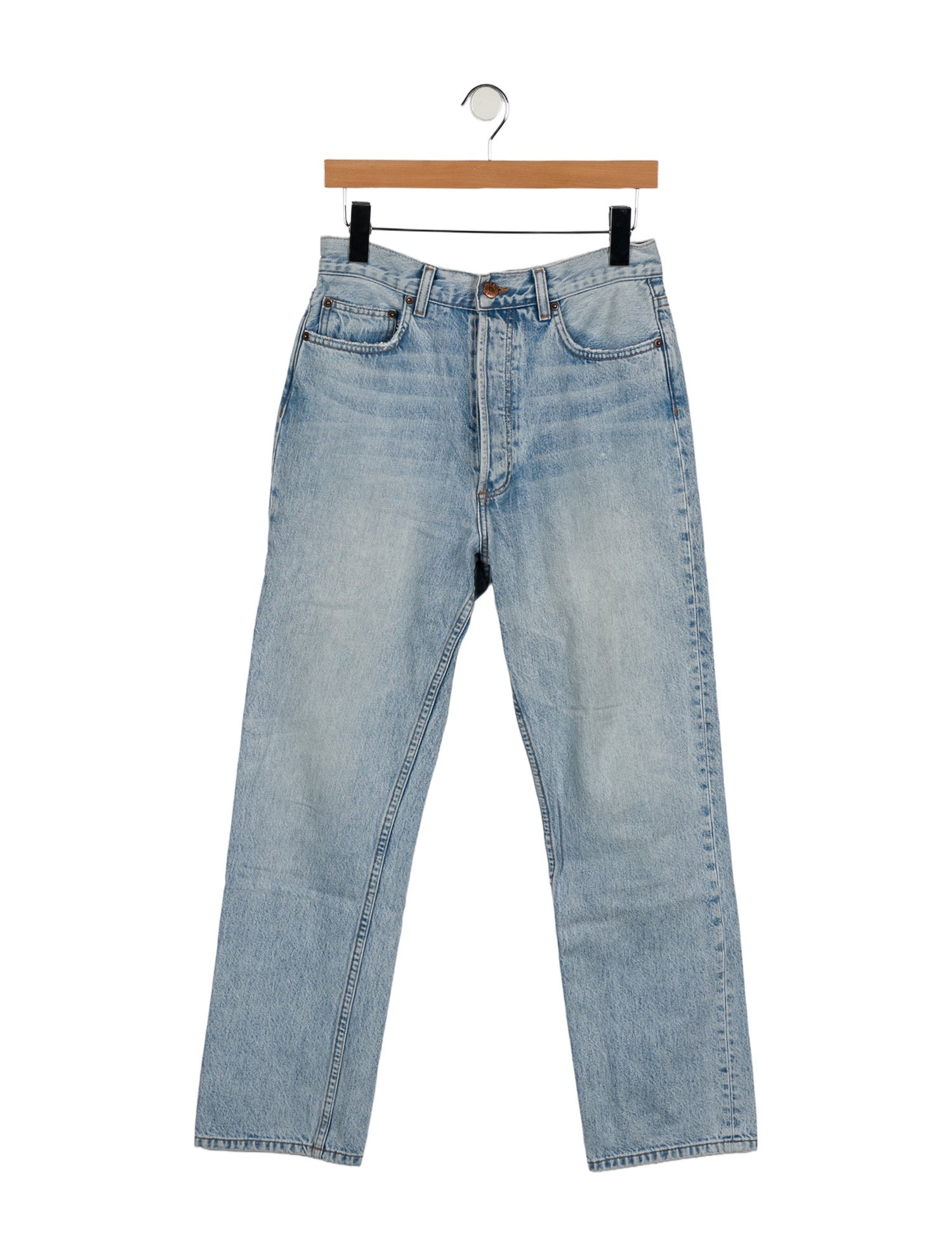 DÔEN High-Rise Straight Leg Jeans