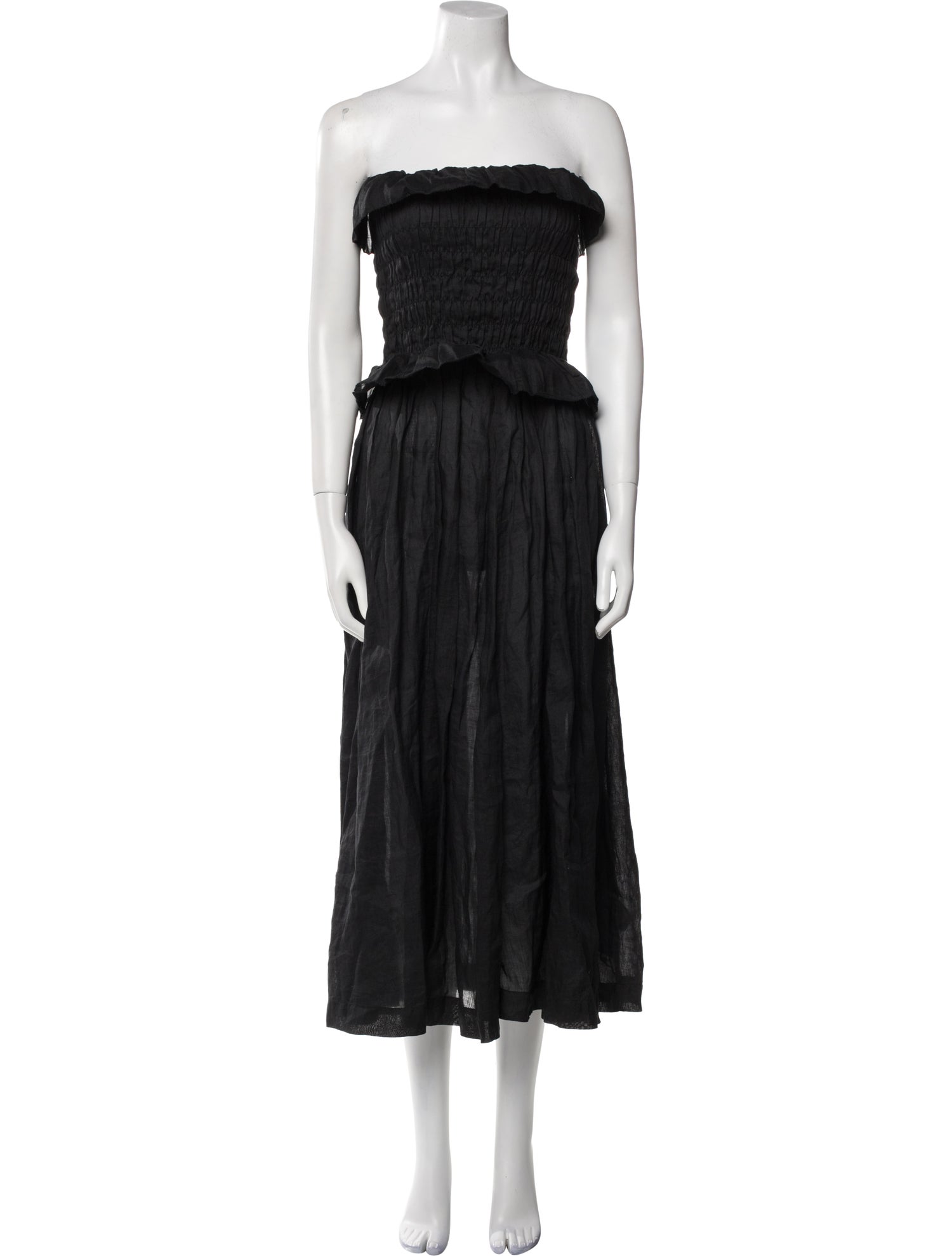 DÔEN Strapless Midi Length Dress