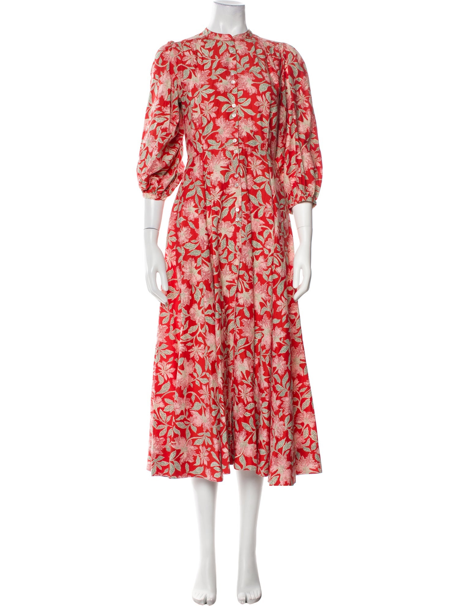 DÔEN Floral Print Long Dress