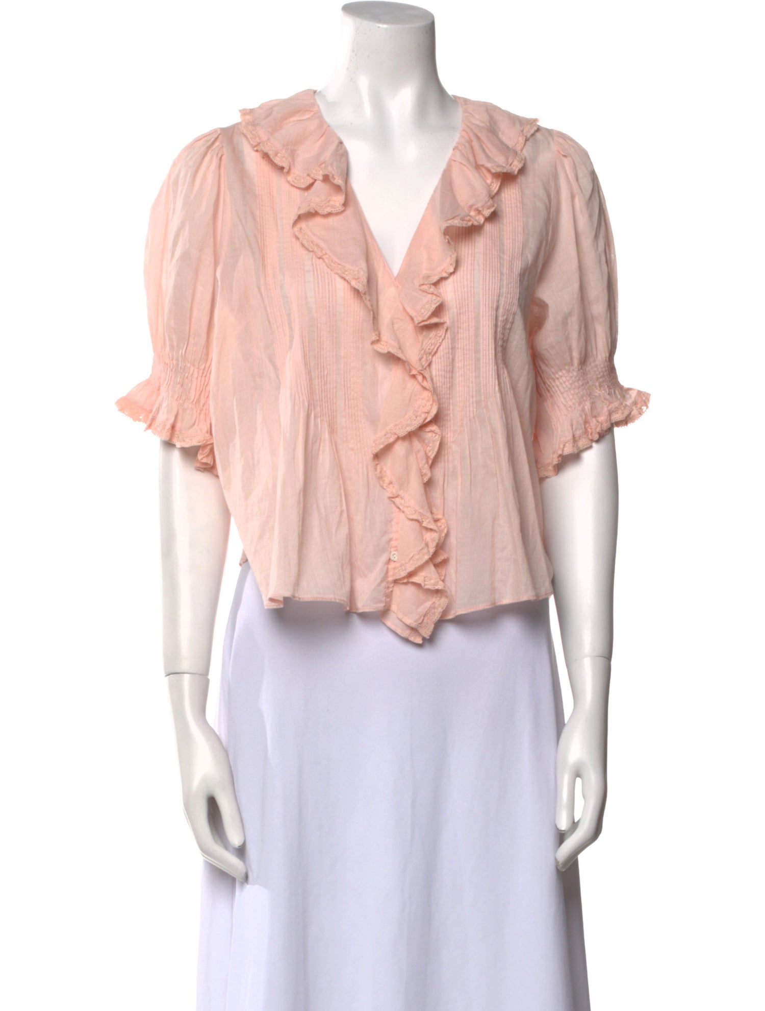 DÔEN Blush V-Neck Crop Top w/ Tags