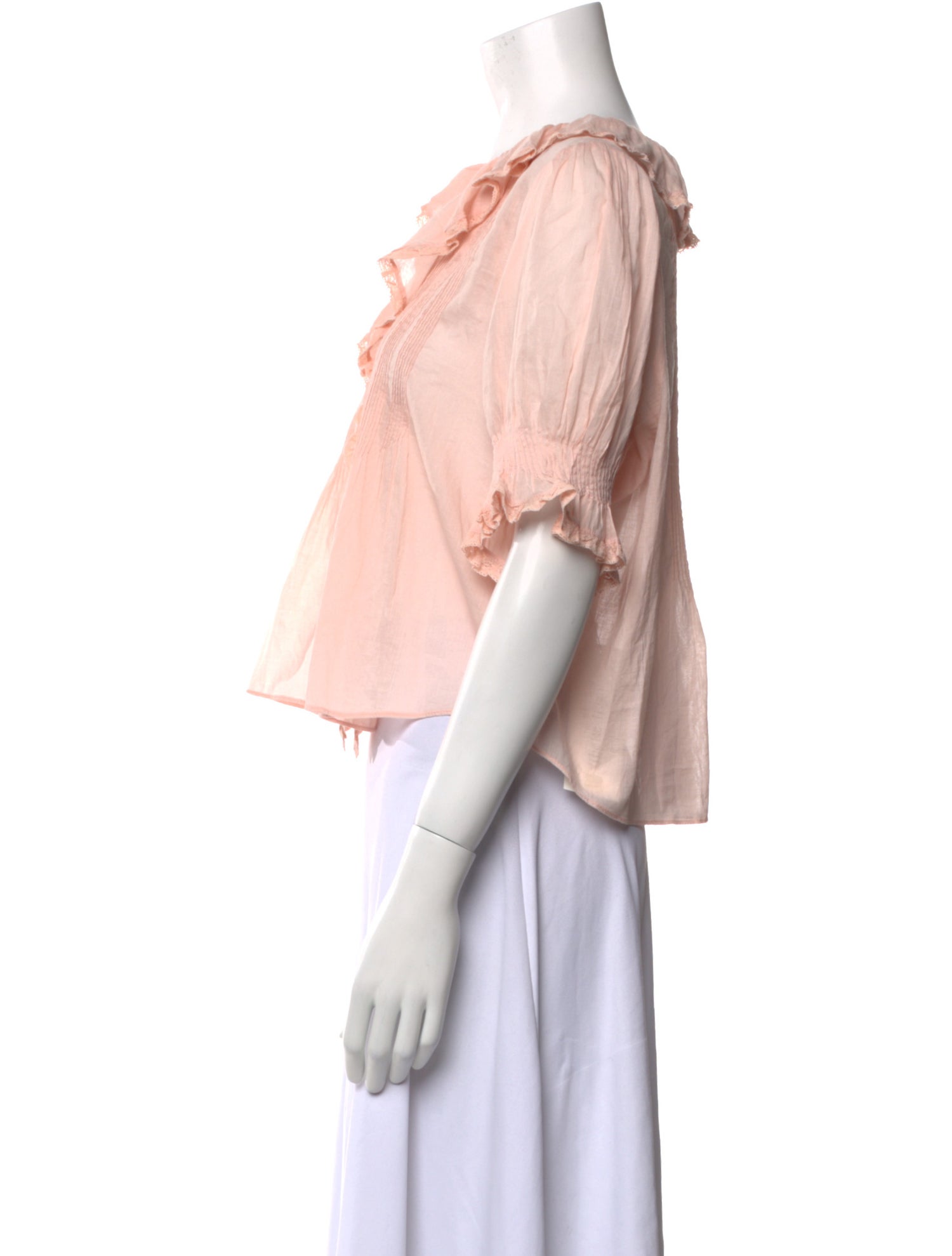 DÔEN Blush V-Neck Crop Top w/ Tags