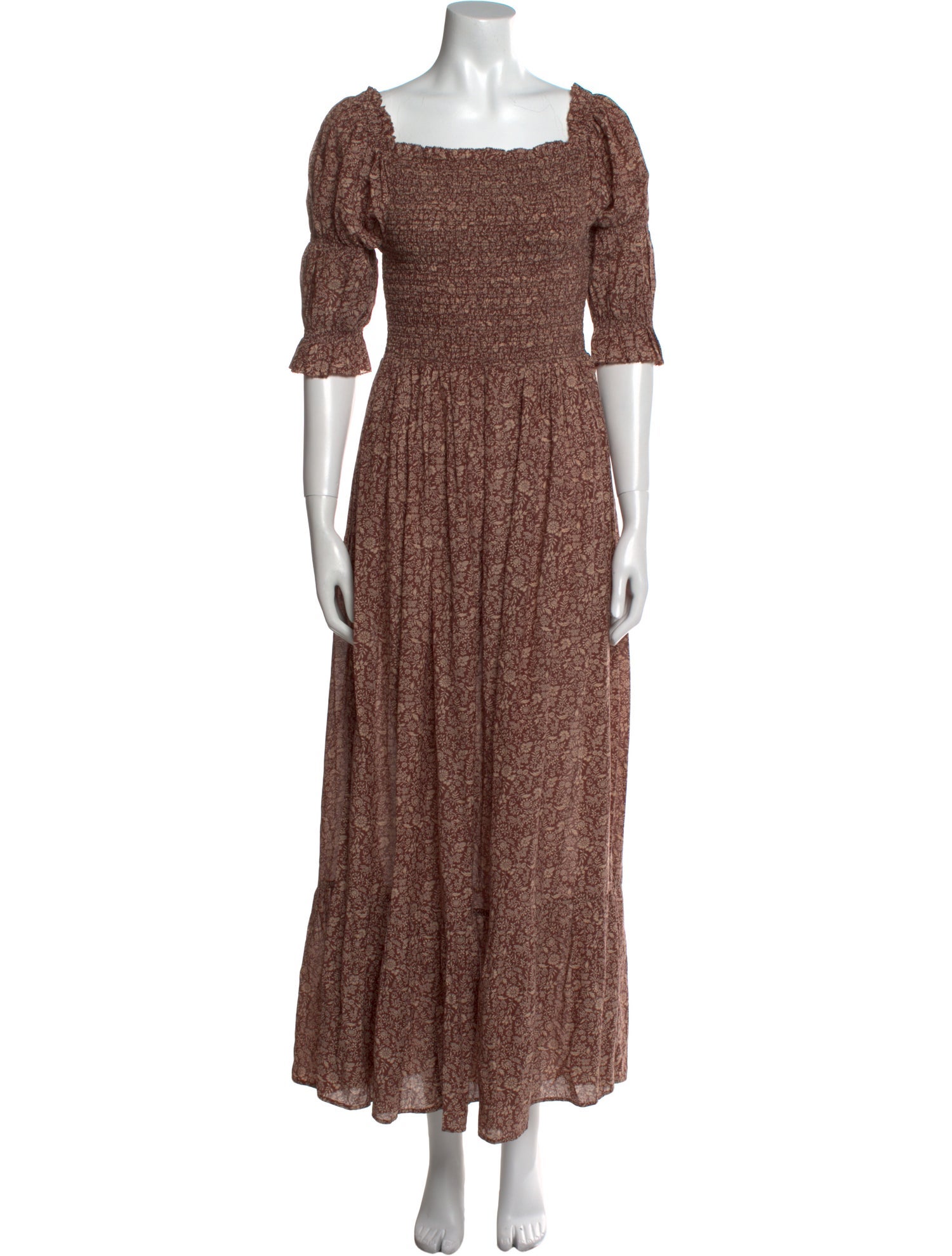 DÔEN Floral Print Long Dress