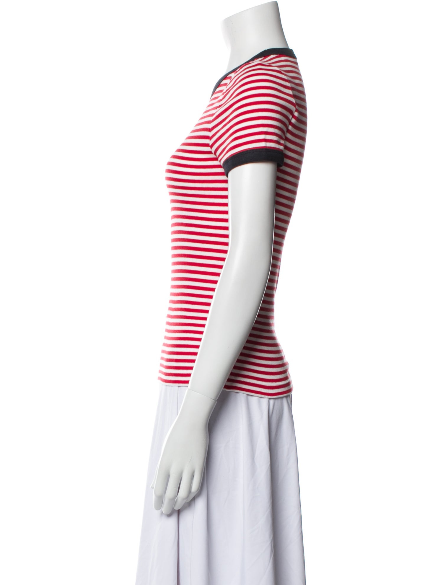 DÔEN Striped Crew Neck T-Shirt