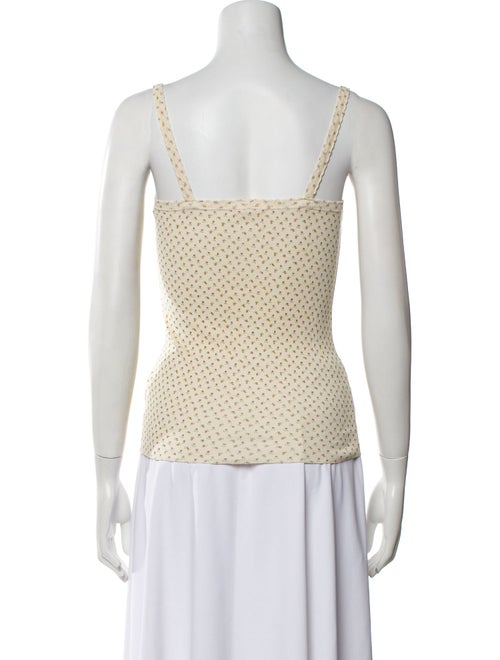 DÔEN Floral Print Square Neckline Top