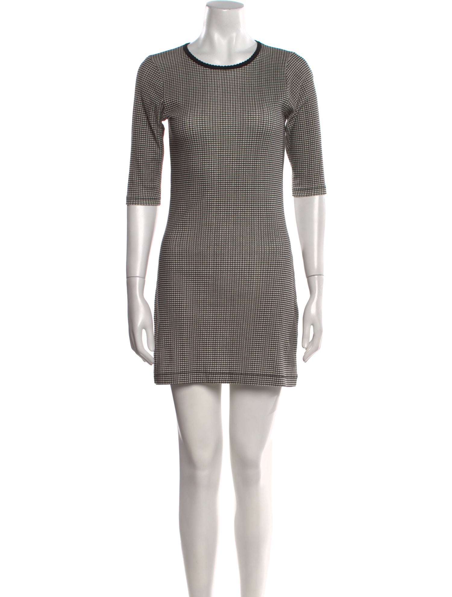 DÔEN Plaid Print Mini Dress