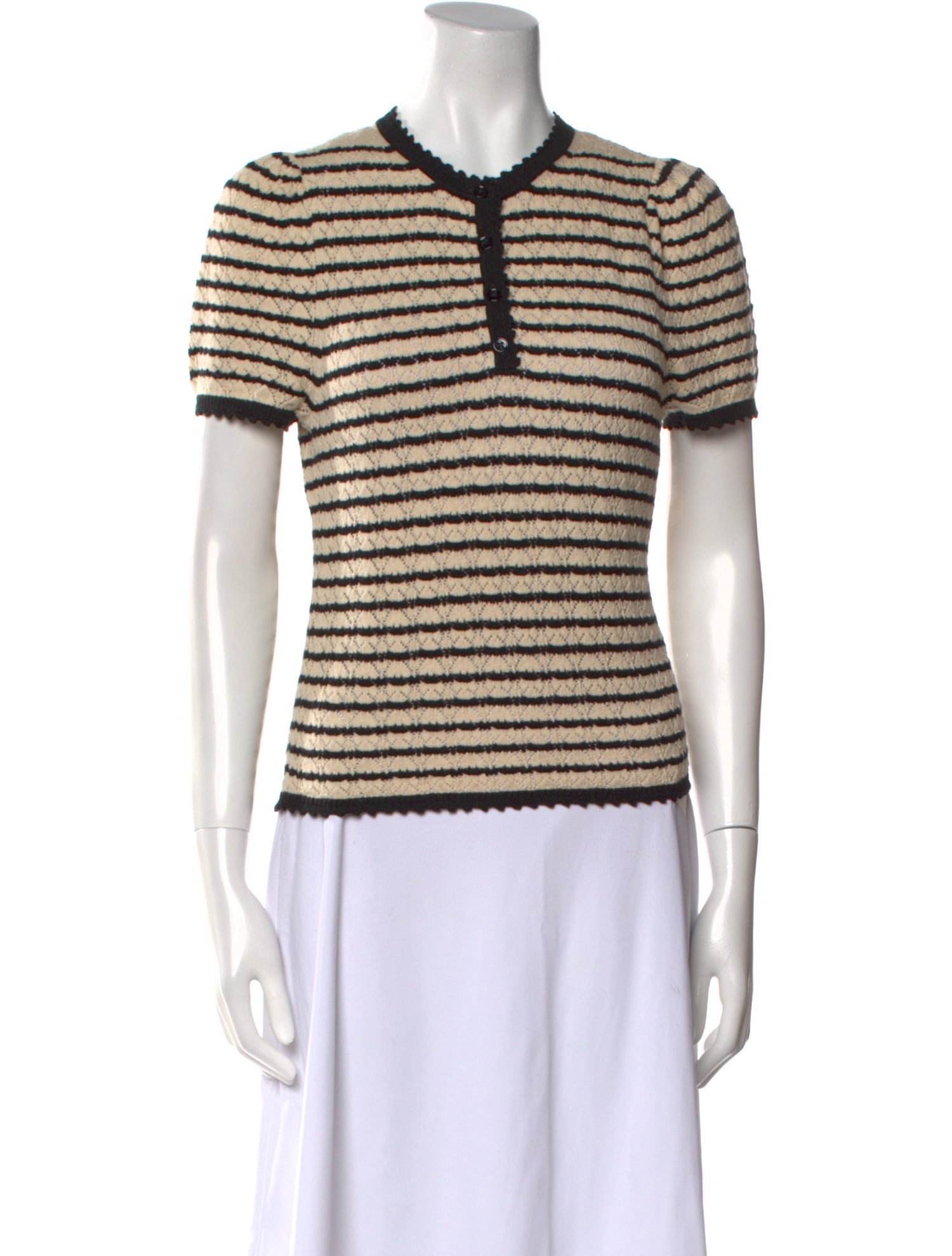 DÔEN Striped Crew Neck Sweater