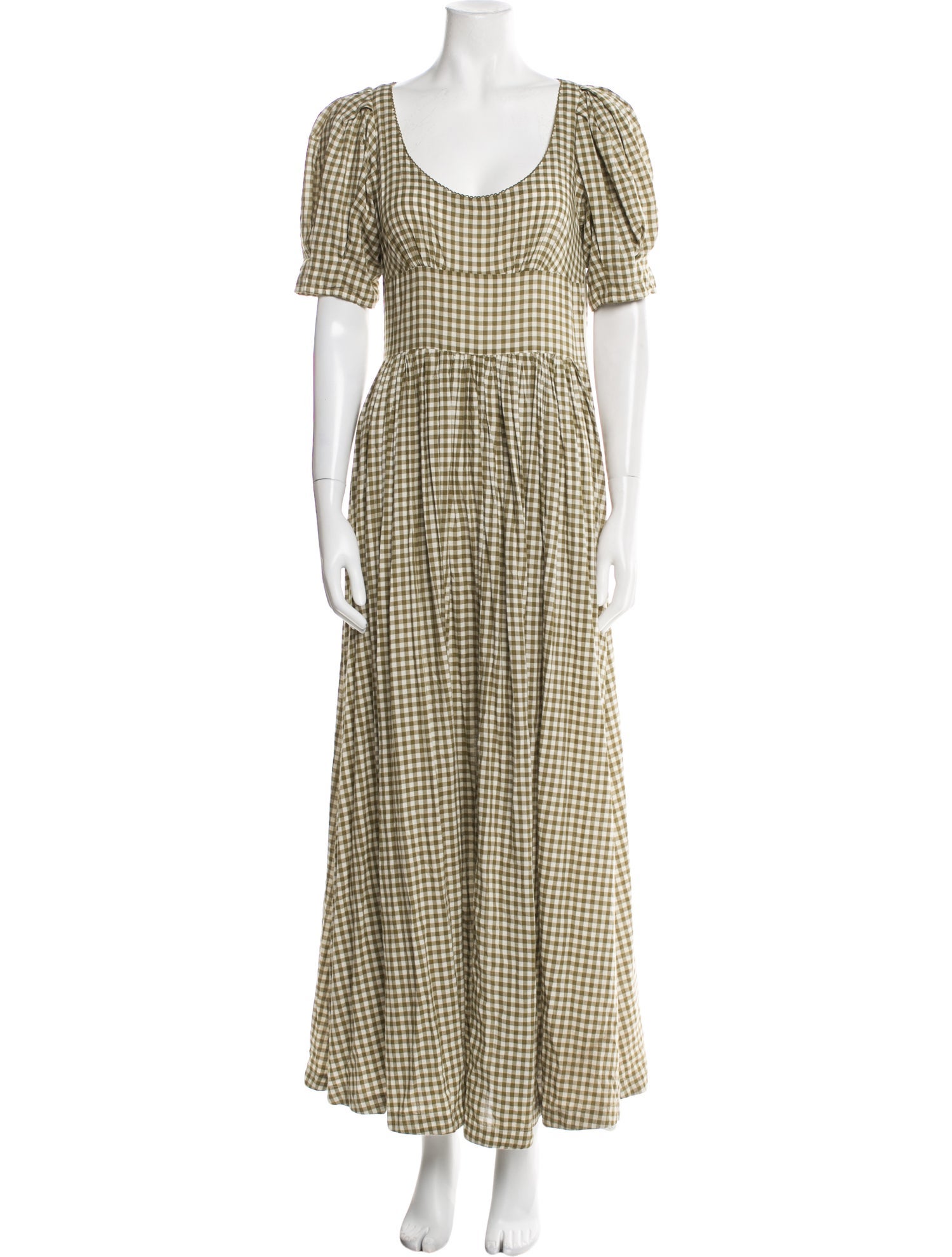 DÔEN Plaid Print Long Dress