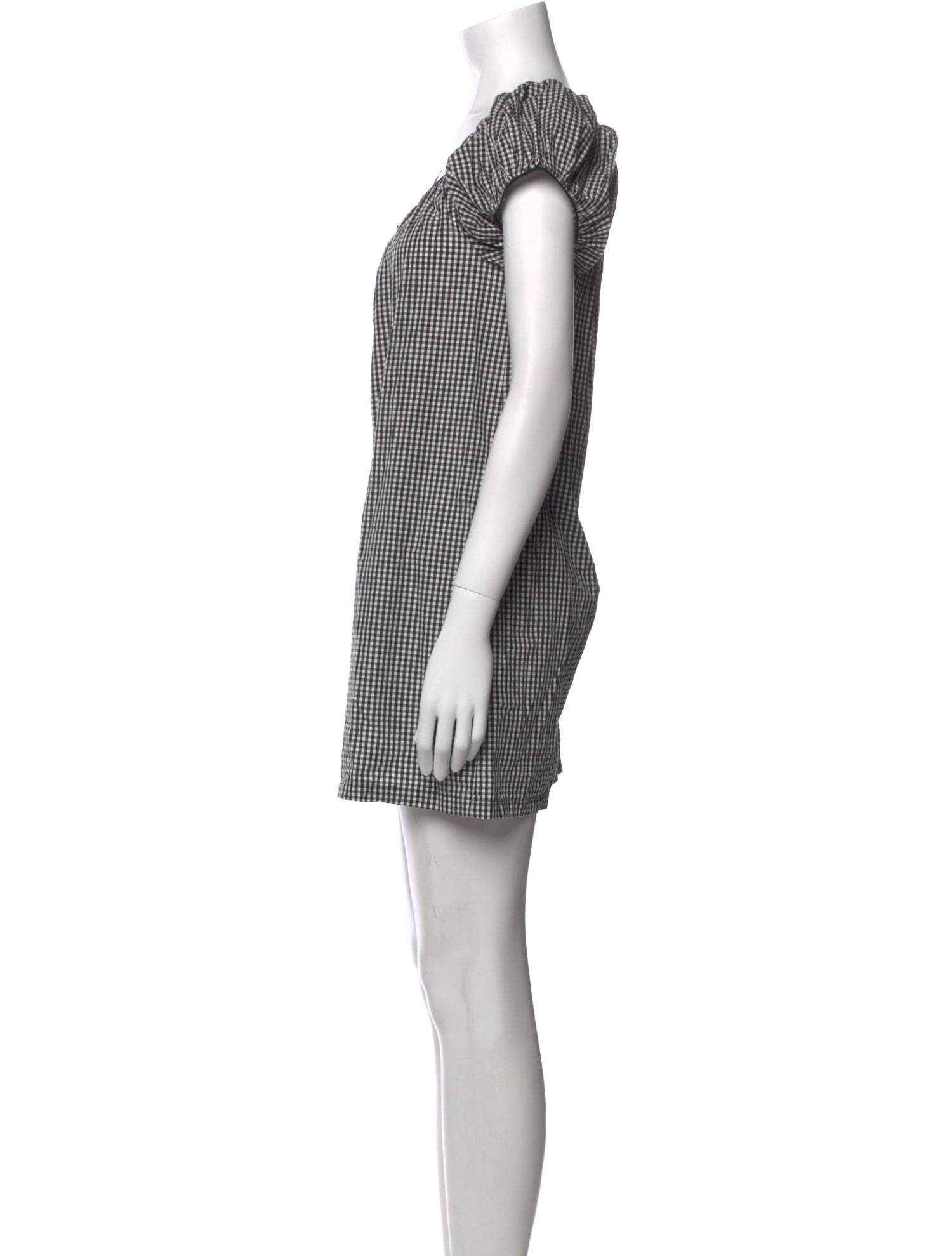 DÔEN Plaid Print Mini Dress