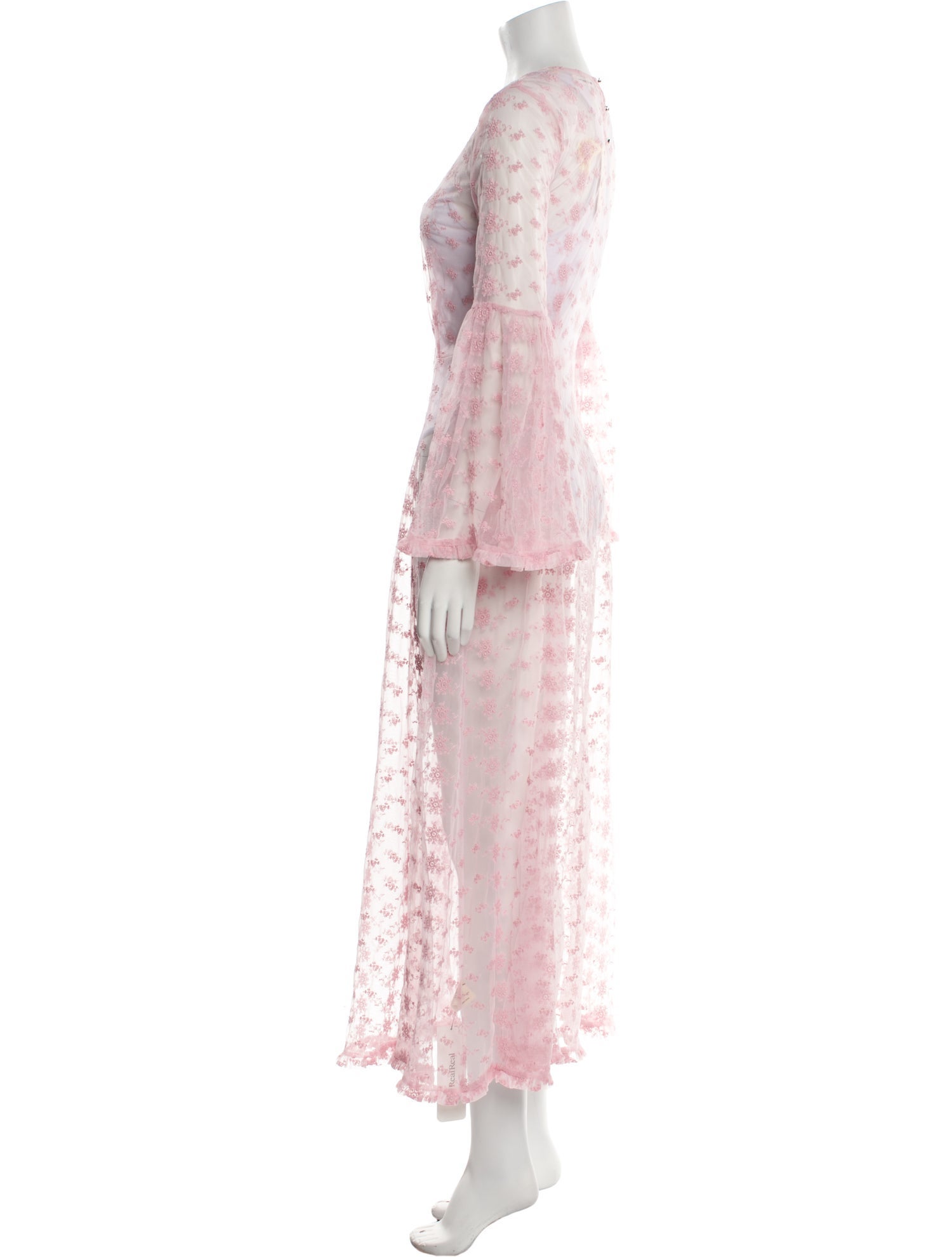 DÔEN Lace Pattern Long Dress