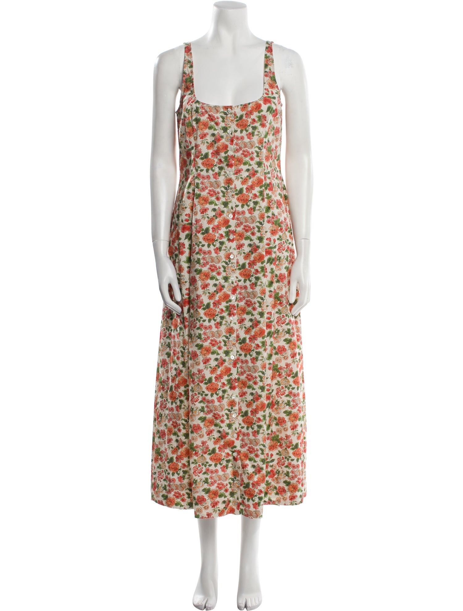 DÔEN Floral Print Long Dress