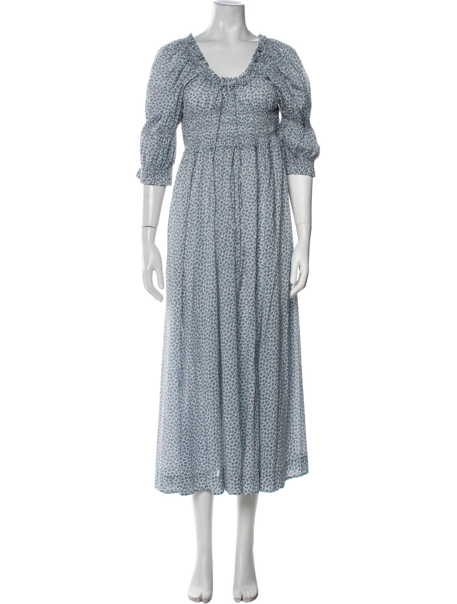 DÔEN Floral Print Long Dress