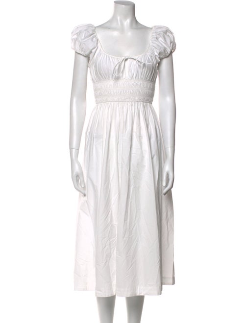 DÔEN Scoop Neck Midi Length Dress