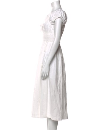 DÔEN Scoop Neck Midi Length Dress