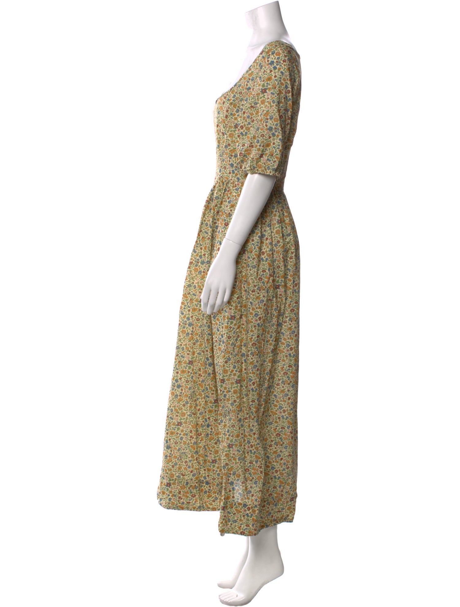 DÔEN Floral Print Long Dress