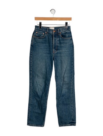 DÔEN High-Rise Straight Leg Jeans